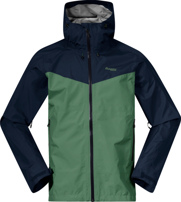 Bergans Of Norway Skar Light 3l Shell Jacket Herre Dark Jade Green/Navy Blue S