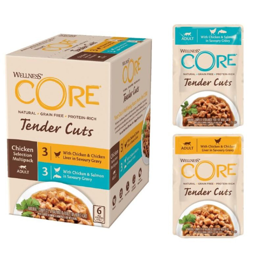 Bilde av Tender Cuts Kylling Multipack Våtfôr til katt 85 6 x 85 g