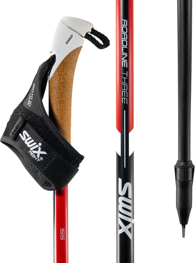 Roadline 3 Pole 155 cm, Red/Black