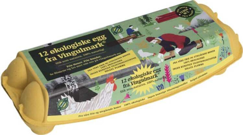 Egg Økologisk M/L 12stk