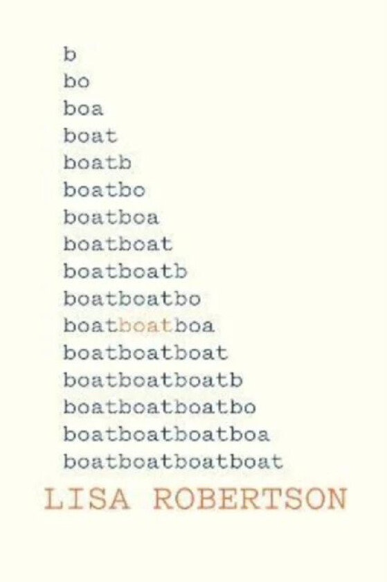 Boat av Lisa Robertson