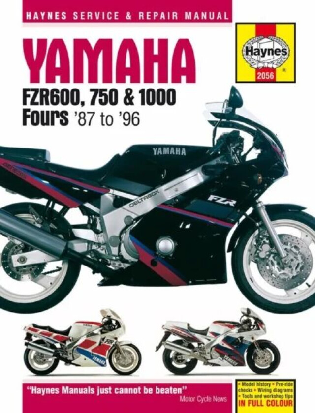 Yamaha FZR600, 750 & 1000 Fours (87 - 96) Haynes Repair Manual av Haynes Publishing