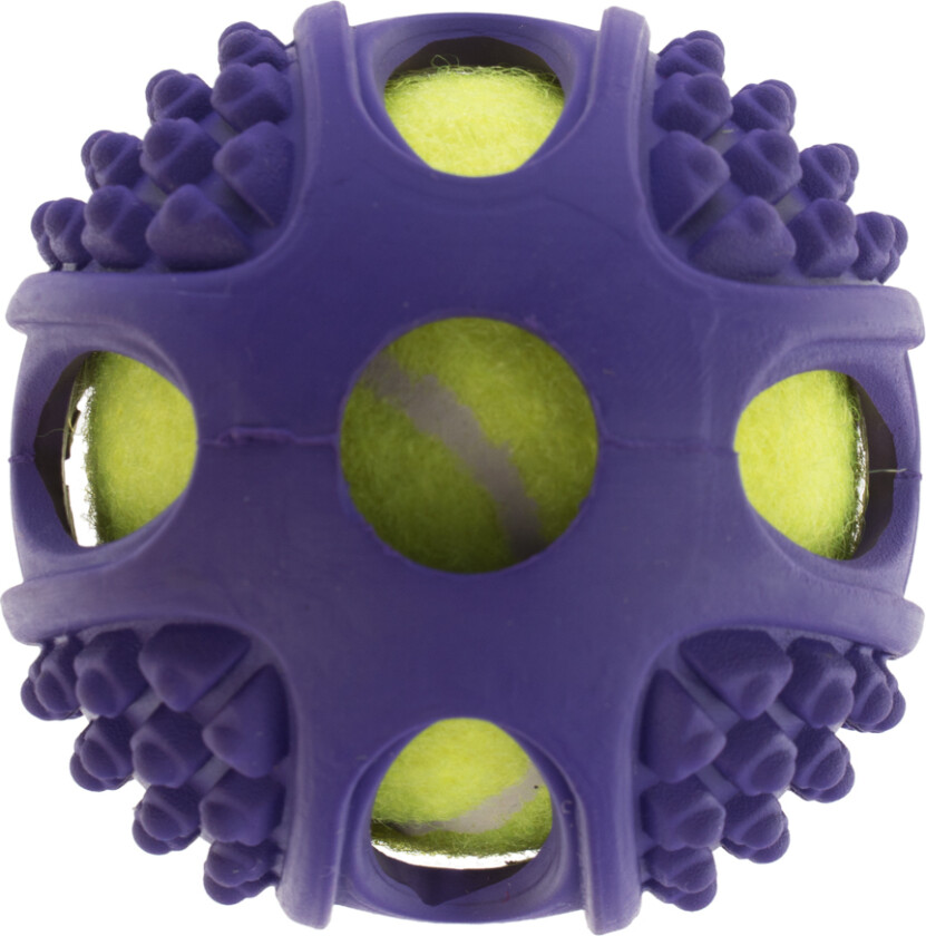 Hundeleketøy Gummi-Tennisball 2in1 - 1 stk Ø 6 cm
