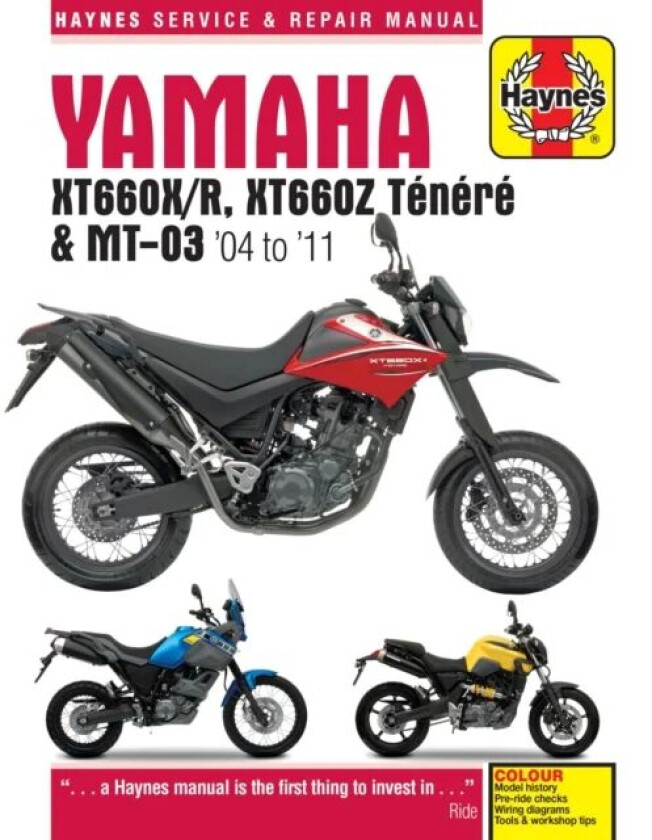 Yamaha XT660 & MT-03 (04 - 11) Haynes Repair Manual av Haynes Publishing