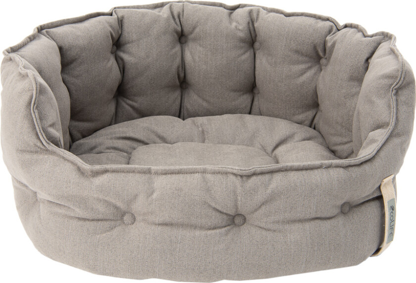 Hundeseng Cozy ecoLIFE Grå - L 64 x B 60 x H 30 cm