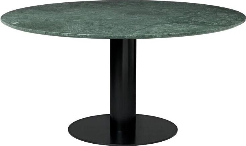 Bilde av 2.0 spisebord marble green, Ø 150, sort stativ