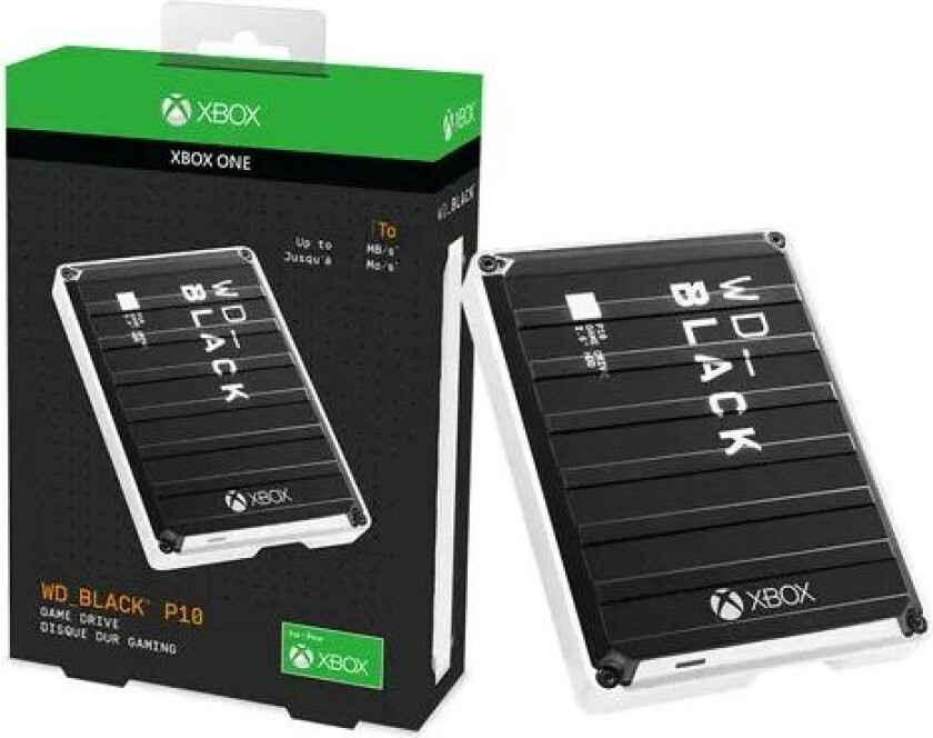 Wd Black P10 Game Drive Xbox One 5tb Hvit, Svart