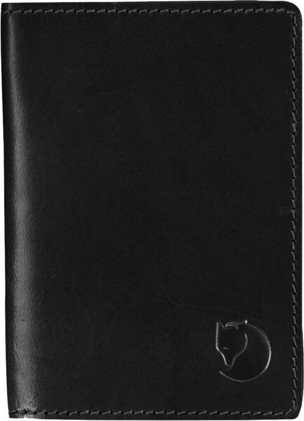 LEATHER PASSPORT COVER BLACK