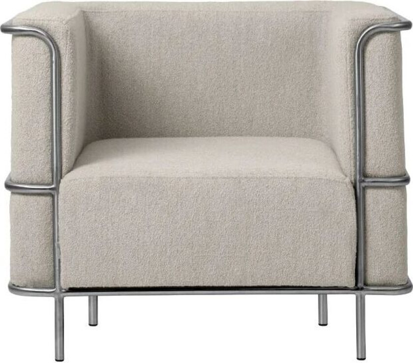 Modernist loungestol Tekstil orsetto col. 01/2 beige