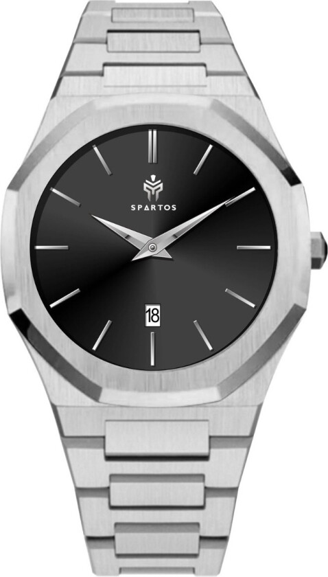 FX Ultra-Thin 40mm Sapphire SPW8201 - Kvarts - Sølv - Herreklokker - Rustfritt stål - ledd m/pin - Safir