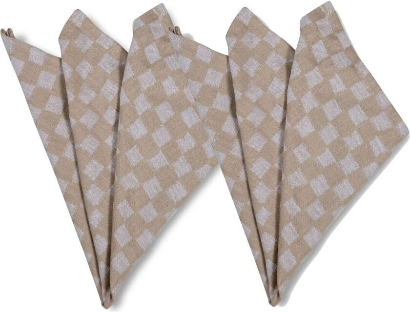 Checki tøyserviett 2-pakning Beige