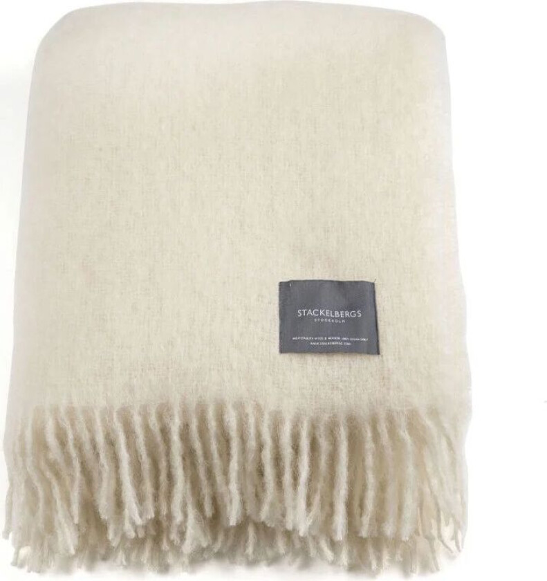 Bilde av Mohair pledd Bright white