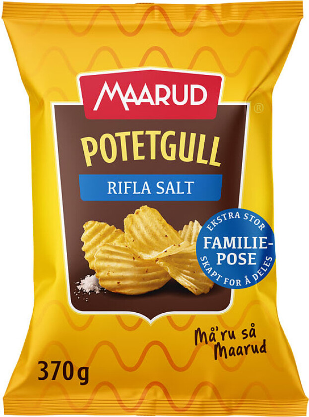 Potetgull Rifla Salt 370g
