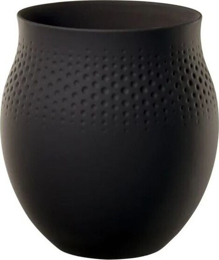 Collier Noir Perle vase stor
