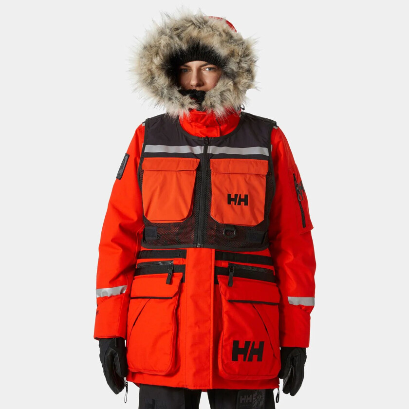 Arctic Patrol Flerlags Parkas 2.0 Dame Oransje M SvartM