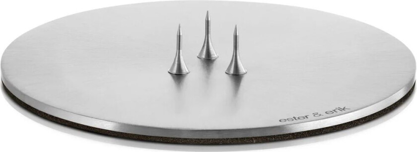 ester & erik lysfat Ø9 cm matt Sølv