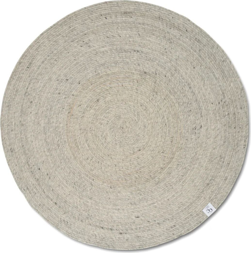 Bilde av Merino ullteppe rund Ø160 cm Concrete
