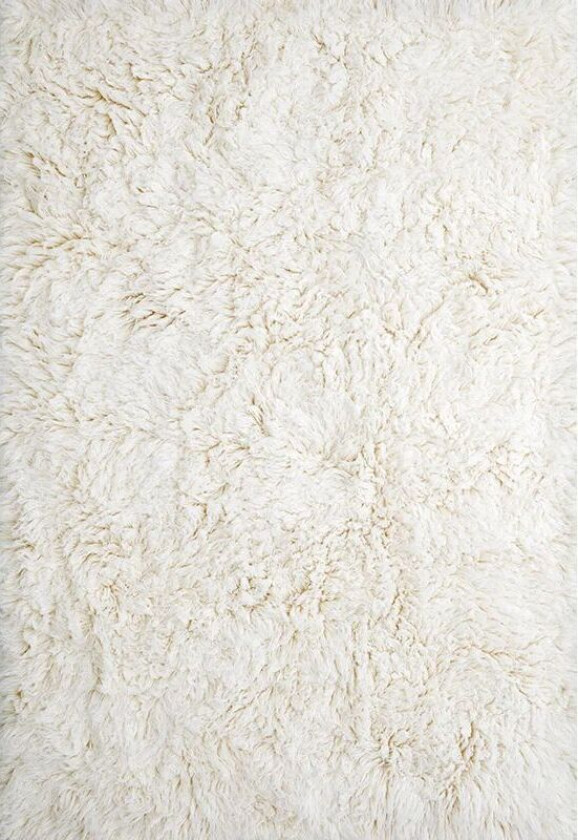 Shaggy gulvteppe 180x270 cm Off White