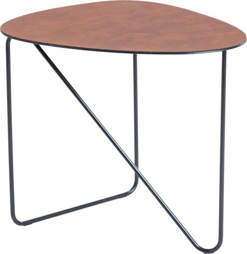 Lind DNA Curve sofabord skinn cognac, bull, M