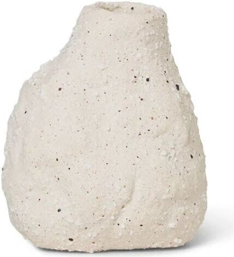 Vulca vase mini Off white stone