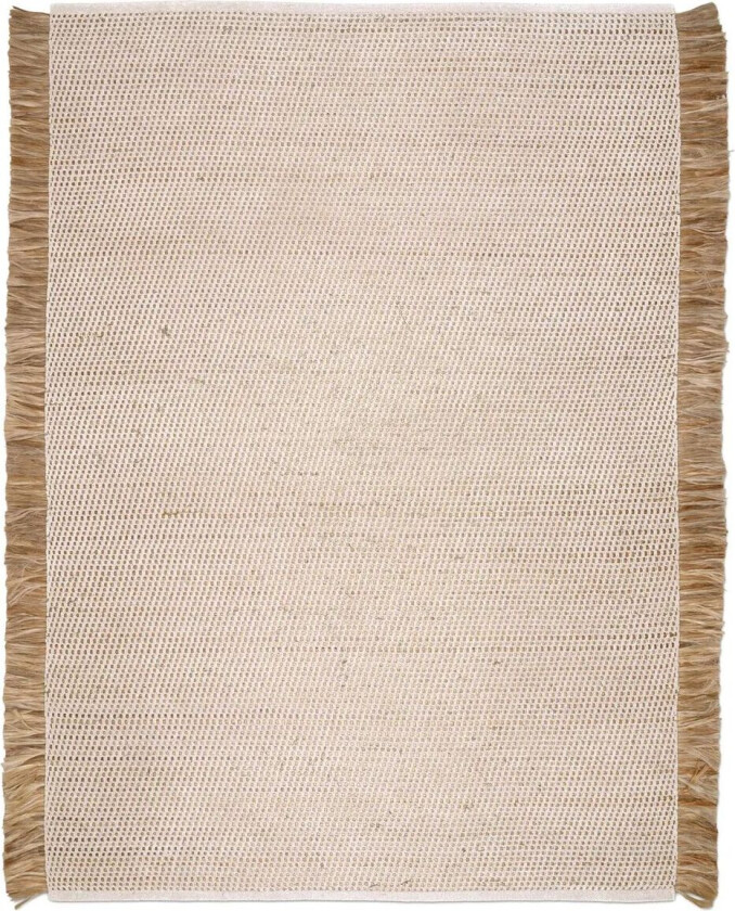 Goa gulvteppe 250x350 cm Hvit-Jute