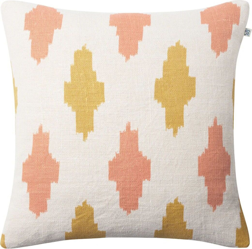 Ikat Agra putetrekk 50 x 50 cm Rose-spicy yellow
