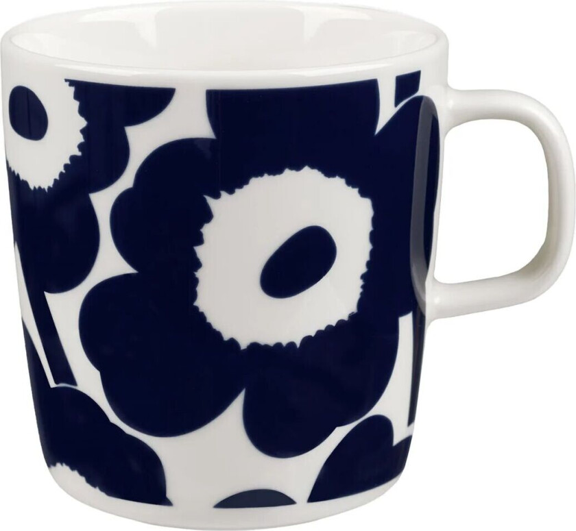 Unikko kopp 40 cl Hvit-mørkeblå