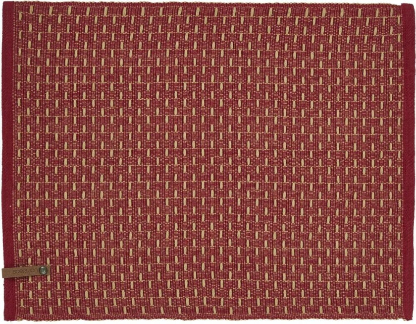 Theun spisebrikke 35 x 45 cm Rød-natur