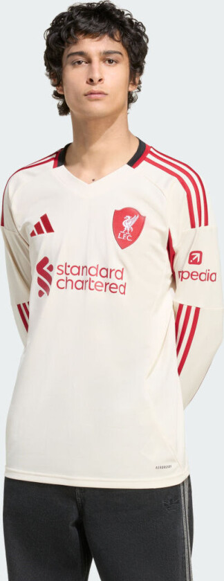 Liverpool Bortedrakt 2025/26 Langermet - adidas, størrelse Large