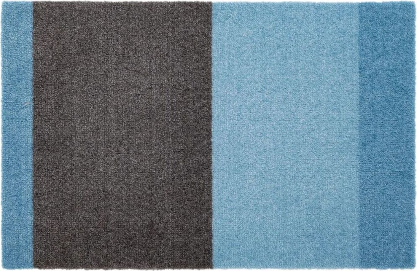 tica copenhagen Stripes by tica, horisontal, dørmatte Blue-steel grey, 40 x 60 cm