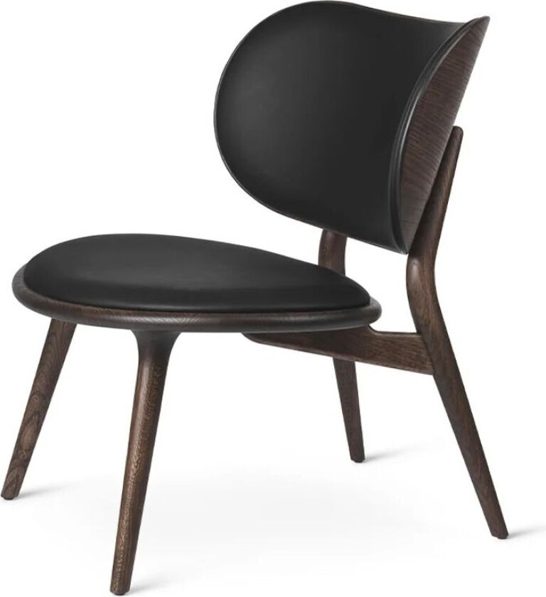 Bilde av The Lounge Chair loungestol skinn black, sirka grey stativ