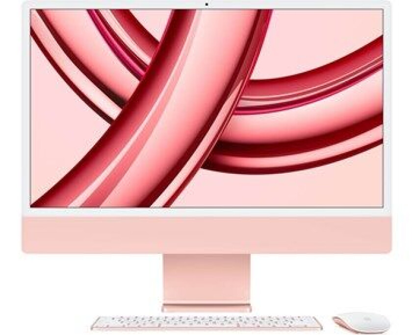 Bilde av 24-inch iMac with Retina 4.5K display:  M3 chip with 8‑core CPU and 8‑core GPU, 256GB SSD - Pink