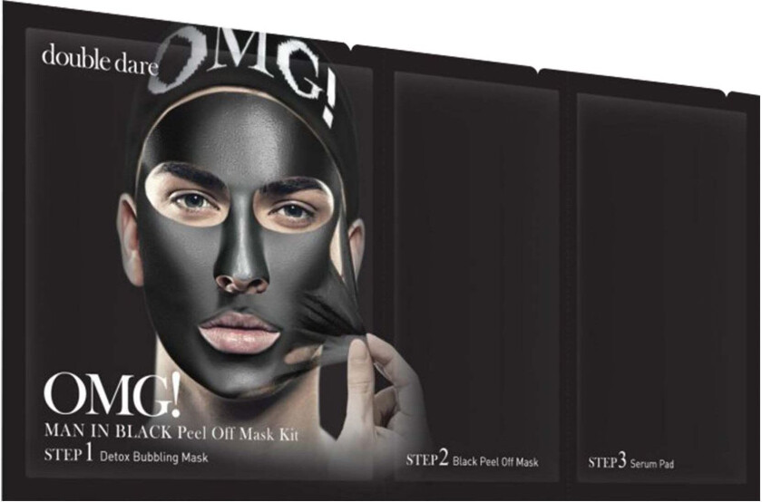 Man In Black Peel Off Mask 1 pcs
