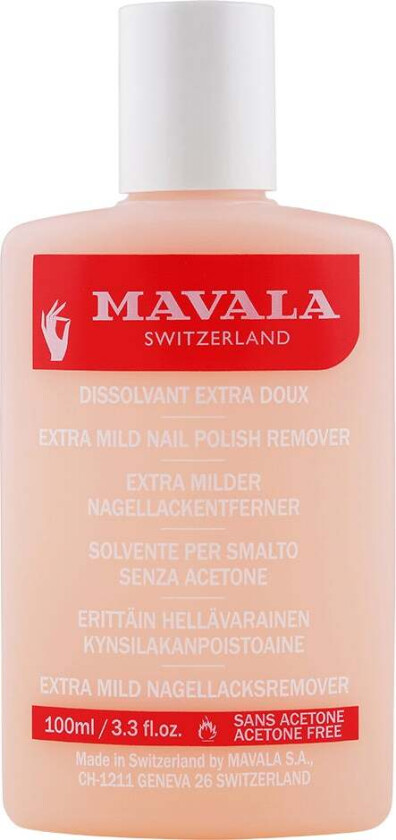 Mavala Extra Mild Acetone Free Nail Polish Remover 100ml