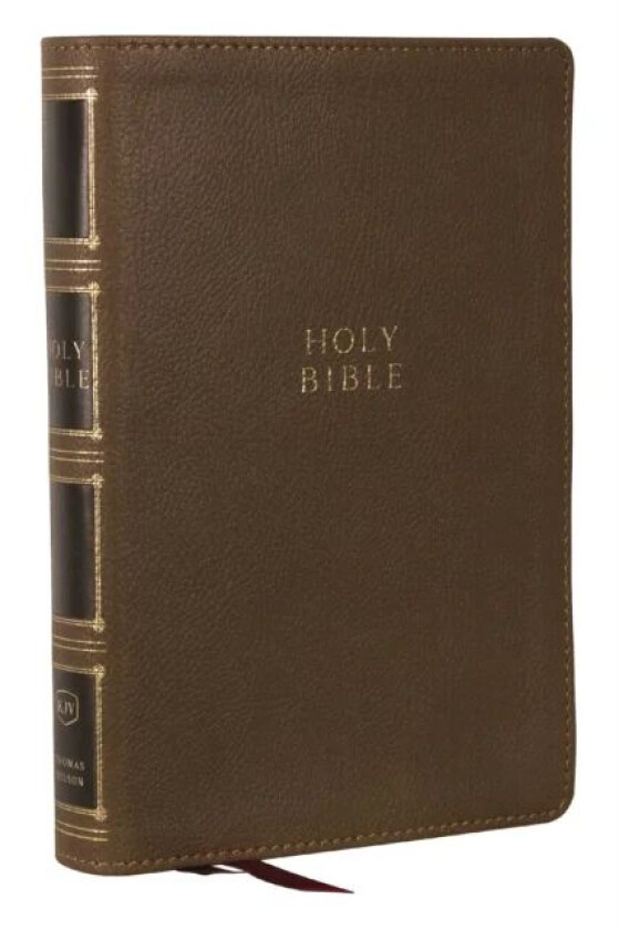 KJV Holy Bible: Compact Bible with 43,000 Center-Column Cross References, Brown Leathersoft w/ Thumb av Thomas Nelson