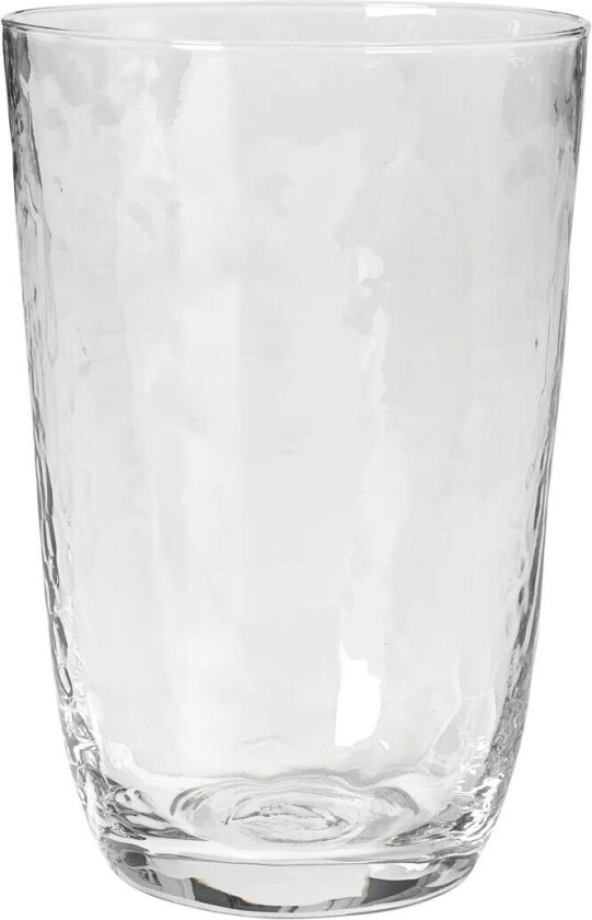 Hammered vannglass 50 cl Klar