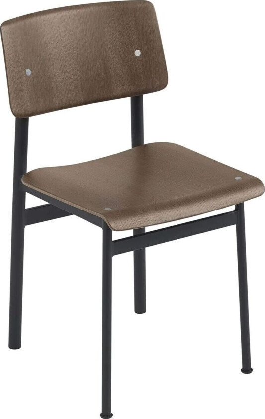 Loft Chair stol Black-stained dark brown