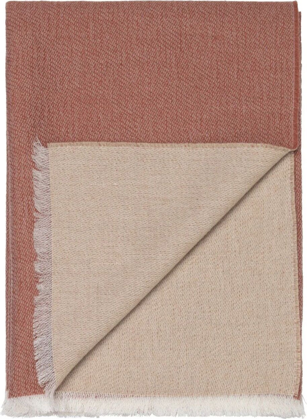 Venice pledd Hvit-rustrød