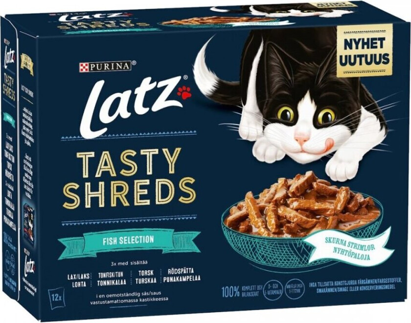 Latz Tasty Shreds Fisk 960g