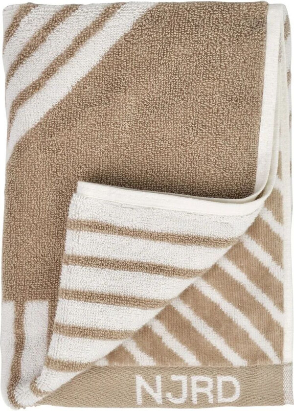 Stripes håndkle 50x70 cm Beige