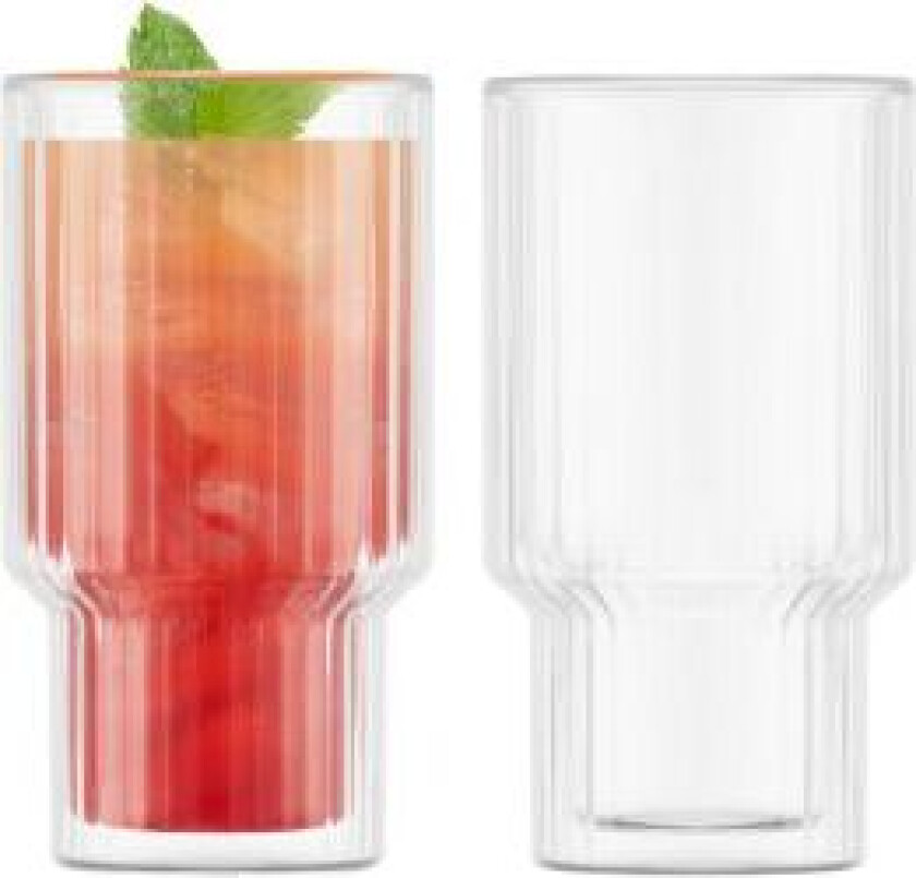 Bodum Navalia glass med dobbelt vegg 25 cl 2 pakn. Klar
