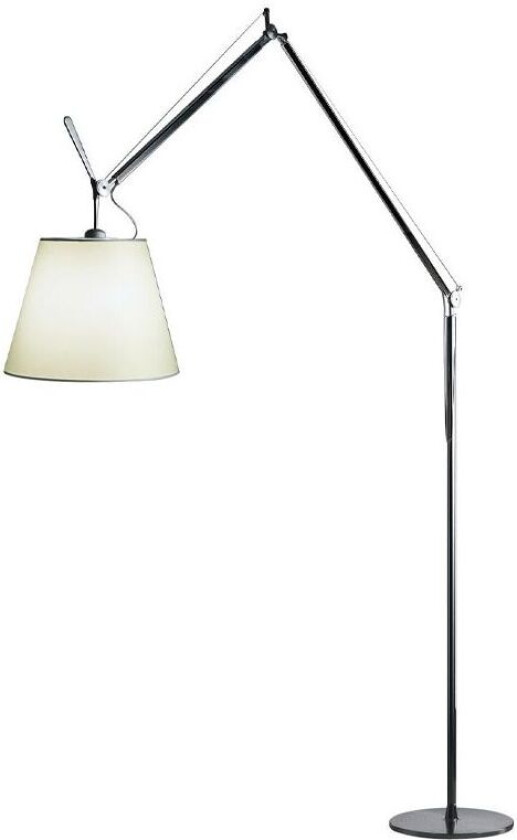 Tolomeo Mega gulvlampe pergament-sort, ø42 cm