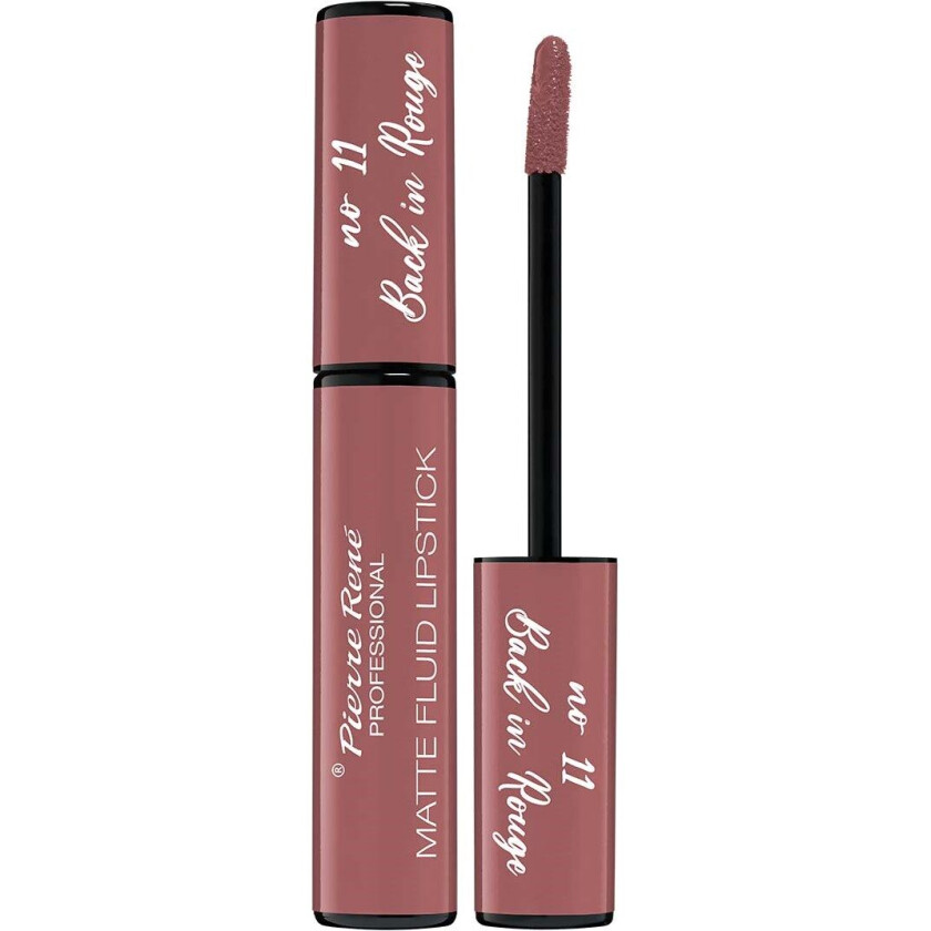 Pierre Rene Matte Fluid Lipstick 11 Back In Rouge