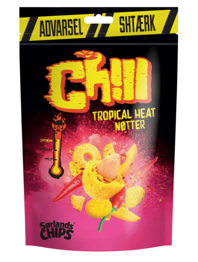Chill Chilinøtter Tropical Heat 130g