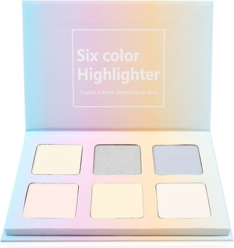 6 Color Highlighter palette