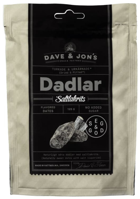 Dave&Jon's Dadler Salt Lakris 125g