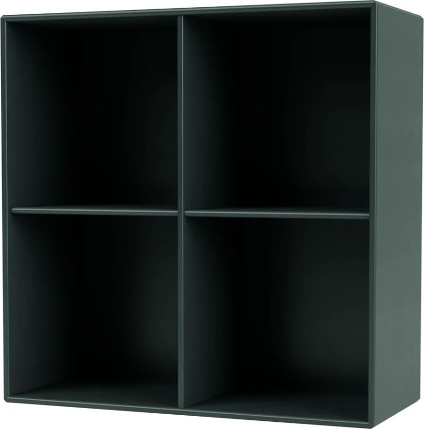 SHOW hylle 69,6x69,6 cm, opphengsskinne 163 BlackJade