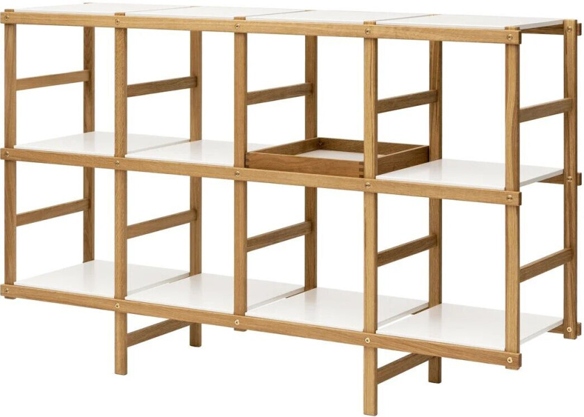 Frame hylle M 154 cm Eik-hvit