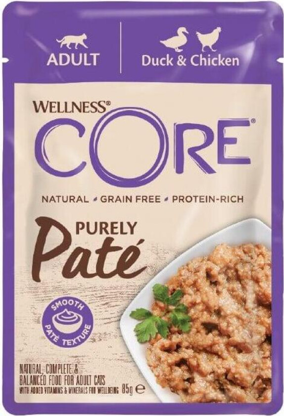 Purely Pate And & Kylling Våtfôr til katt 85 g