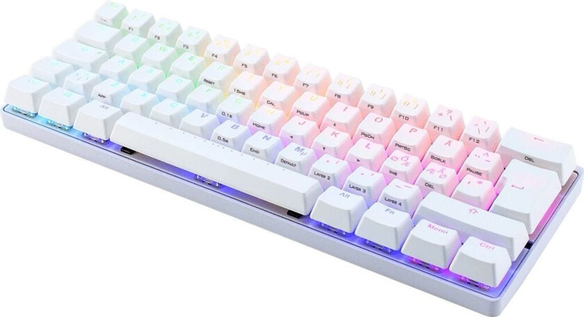 Pok3r Rgb Mekaniskt Tastatur Hvit [Mx Red]